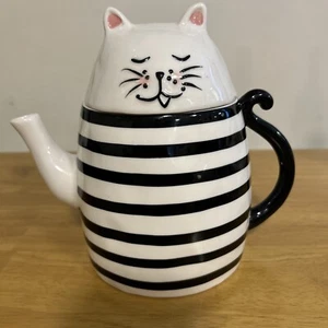 Ceramic Cat Coffee Pot in Cat Design. Perfect Condition - Picture 1 of 11