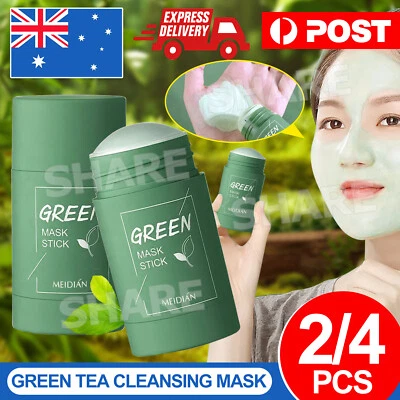 Green Tea Cleansing Mask Facial Stick Oil Acne Control Blackhead Deep Clean Pore - image 1 of 4