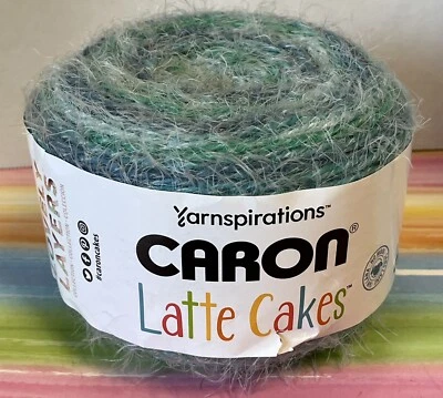 One new cake Caron Latte Cakes Velvet Teal yarn 8.8 oz. - Image 1 of 4