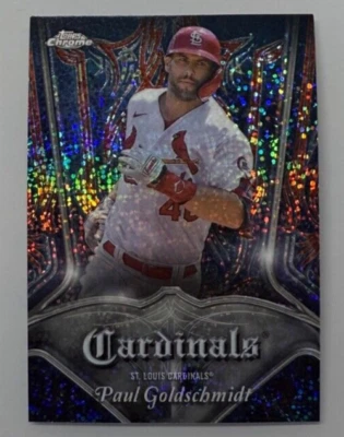 2022 Topps Chrome Paul Goldshmidt Pinstriped Club Plaques #P-12 Cardinals - Image 1 of 2