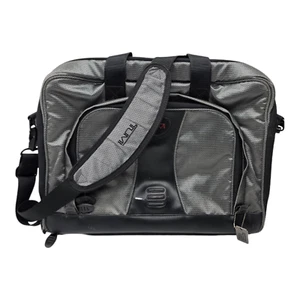 Étui pour ordinateur portable de voyage Tumi T2 sac séparateurs de fichiers bandoulière gris noir - Photo 1/8