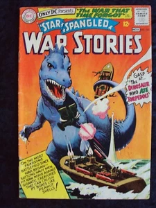 STAR SPANGLED WAR STORIES #123 1965 DC COMICS CUBIERTA DINOSAURIO - Imagen 1 de 2