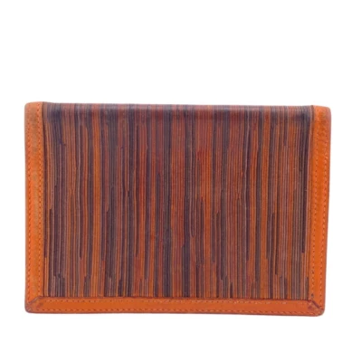 HERMES Agenda PM Vibrato Notebook Cover Leather Canvas Orange Japan [Used] - Image 1 of 4