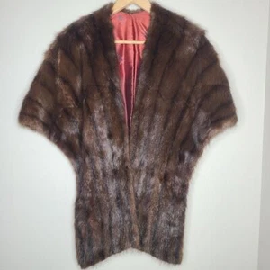 Vintage Mink Fur Shawl Stole - Picture 1 of 6