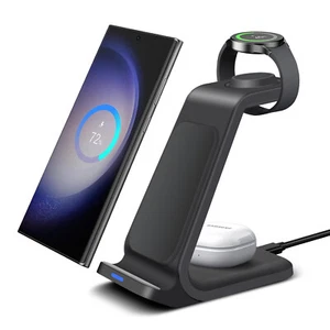 3in1 Wireless Charger Dock Station For Samsung Galaxy Watch Ultra/7/6/5 S25 S24+ - Picture 1 of 26