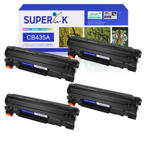 Cartouche de toner noir CB435A 35A 4 pièces pour HP LaserJet P1002 P1003 P1004 P1005 - Photo 1/24