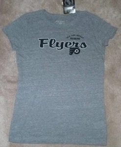 NUEVA NHL Philadelphia Flyers Old Time Hockey Camiseta Mujer XL Tri Mezcla Nueva con Etiquetas - Imagen 1 de 1