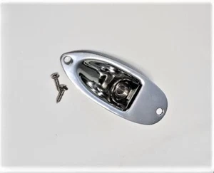 Fender Stratocaster Robert Cray Model Output Cable Jack with Screws - Picture 1 of 2