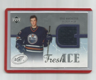BRAD WINCHESTER (Oilers) 2005-06 UPPER DECK ICE FRESH ICE RELIC CARD #FI-BW - Image 1 of 2