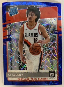 2020-21 Donruss Optic CJ Elleby Blue Velocity Prizm Rated Rookie RC #195