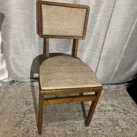 Antique vintage Mid Century Stakmore folding chair Cover