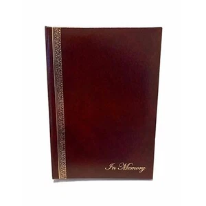 Libro conmemorativo de registro de pasajes de mensajero en memoria tamaño 7 X 10 pulgadas - Imagen 1 de 11