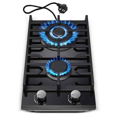 30cm Gas Hob | Flame Failure Protection & Dual Fuel NG/LPG | 2400W/1800W Compact - Image 1 of 4