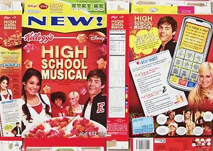 2008 Kellogg's Disney High School Spieluhr Müslischachtel KZ84 SHM526 - Bild 1 von 2