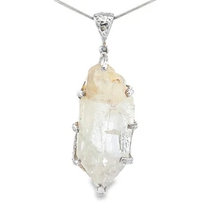 Tibetan Himalayan Quartz Crystal Pendant Necklace by Stones Desire - Picture 1 of 5