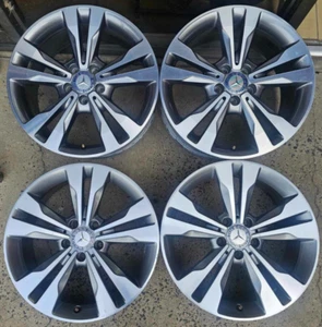 18" Genuine Mercedes C200 W205 Oem Wheels- 18x7.5/8.5 5/112 44P - Picture 1 of 11