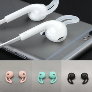 Silicone Airpods Hooks Anti-Lost Cover Apple iPhone Air Pod Earhooks Earbuds - Picture 1 of 23