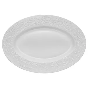 Le Creuset Olive Branch Embossed Oval Platter Cotton - Picture 1 of 5
