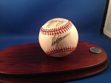 Vintage Rawlings Baseball Lee MacPhail Signed Texas Rangers Don Zimmer Jim Sundb