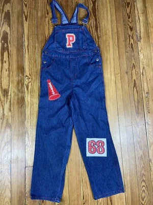 Denim Varsity 迪士尼儿童青年女孩尺寸 7/8 工作服牛仔牛仔裤二手 — 第 1/4 张图片