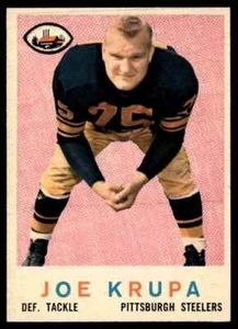 1959 Topps Joe Krupa Pittsburgh Steelers #144 - Imagen 1 de 2