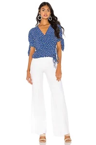 FREE PEOPLE Drapey A Line Pull On Jeans WHITE SIZE W26 NEW FREE UK POSTAGE