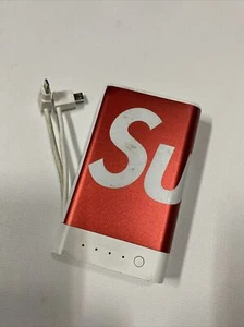 Supreme Mophie encore plus 10k power bank RED Only Micro USB Works - Picture 1 of 5