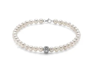 Bracciale Miluna Donna in Oro bianco Perla PBR3047V - Imagen 1 de 1