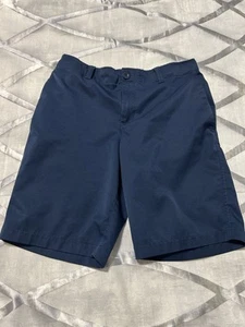 GUC Boy’s Under Armour UA Active Heat Gear Dri-Fit Navy Golf Shorts - Size 12 - Picture 1 of 3