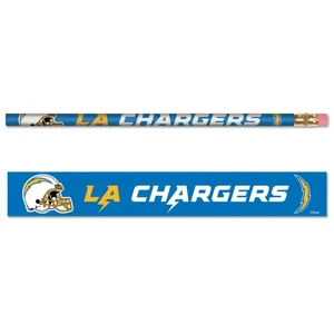 LOS ANGELES CHARGERS TEAM LOGO 6-PACK PENCILS NEW WINCRAFT ⚡ - Picture 1 of 1