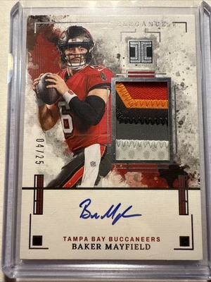 2025 Panini Impeccable Baker Mayfield 5 Color Patch Autograph On Card /25 - Image 1 of 4