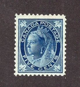 Canada Stamp #70 QV 5c Maple Leaf - Mint OG, MH - Picture 1 of 2