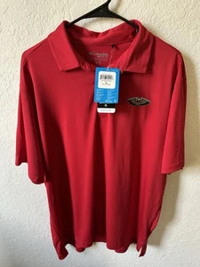 Men’s XL New Orleans Pelicans COLUMBIA Omni Wick Drive Golf Polo NWT 🔥  - Picture 1 of 4