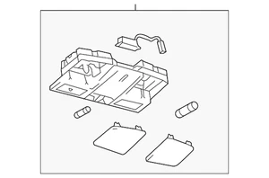Genuine Mazda Map Lamp Assembly BBM4-69-970B-75 - Picture 1 of 2
