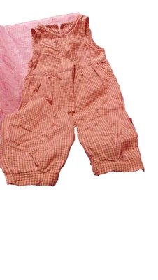 Mono mameluco de una pieza para niñas Baby Gap talla 18-24 meses Cuadros rosa Foto 1 de 4