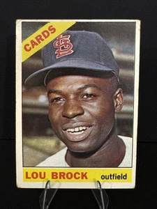 Lou Brock St. Louis Cardinals 1966 Topps #125 en muy buen estado/excelente - Imagen 1 de 4