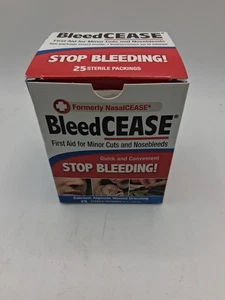 Bleed Cease Stop Bleeding! 25 sterile Alginat Wundauflagen - Bild 1 von 6
