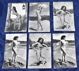 LOT DE 6 PHOTOGRAPHIES ARGENTIQUES EROTISME FEMME NUE 14 x 9 cm EROTICA VINTAGE - Picture 1 of 2