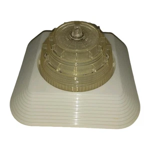 Vintage MCM/Mid Century Modern, Clip On White Light Shade Ceiling Or Lamp 7" - Picture 1 of 8