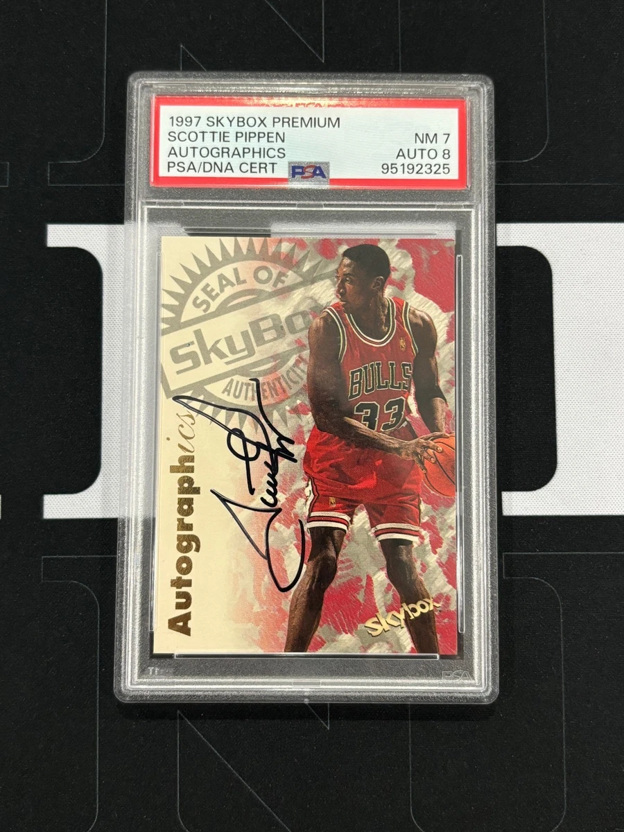 Scottie Pippen Chicago Bulls Autographed Basketball Trading Cards