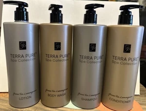 Terra Pure Spa Green Tea & Lemongrass Scent Lotion, Body Wash, Shampoo & Cond. - Bild 1 von 5
