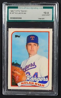 NOLAN RYAN 1989 TOPPS TRADED #106T ADV 10 GEM MINT ULTRA RARE - Image 1 of 3