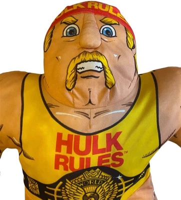 Vintage Hulk Hogan Wrestling Buddy WWF WWE 1990 Tonka Plush Buddies Hulkamania - Image 1 of 4