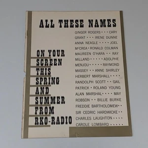 1940 RKO Summer Trade Advertisement Brochure My Favorite Wife Cary Grant - Picture 1 of 6