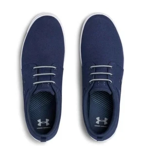 NWOB Blue Men's Under Armour Business Casual Street Encounter IV Sneakers 11  - Picture 1 of 6