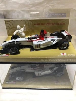 Minichamps BAR Honda 006 F1 1/43 Set di 2 T. Sato J. Pulsante Michelin Box Nuovo - Immagine 1 di 4