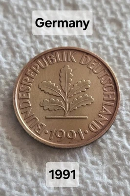 Alemania 1991 10 peniques Foto 1 de 2
