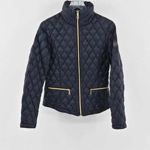 Giubbotto piumino donna Michael Kors taglia M trapuntato confezionabile zip oro