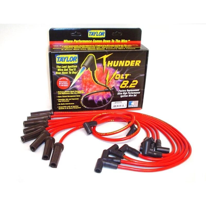 Cables de bujía Taylor 84276; ThunderVolt 8,2 mm rojo para Dodge/Jeep Magnum 92-03 Foto 1 de 1
