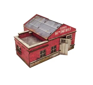 Micro Art Studio: WW2 Normandy Garage with Petrol Station HDF Prepainted Terrain - Picture 1 of 7